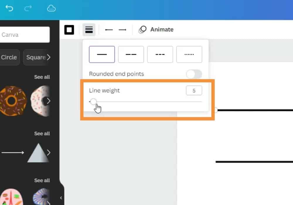 How to Change Line Thickness in Canva 4