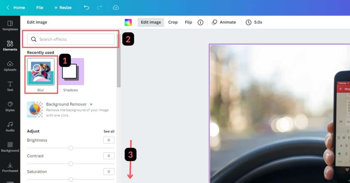 Blur an Image or Censor Private Information in Canva 3