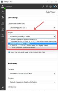 3CX: Make Incoming Calls Ringtone Play on External Speakers (Not on ...