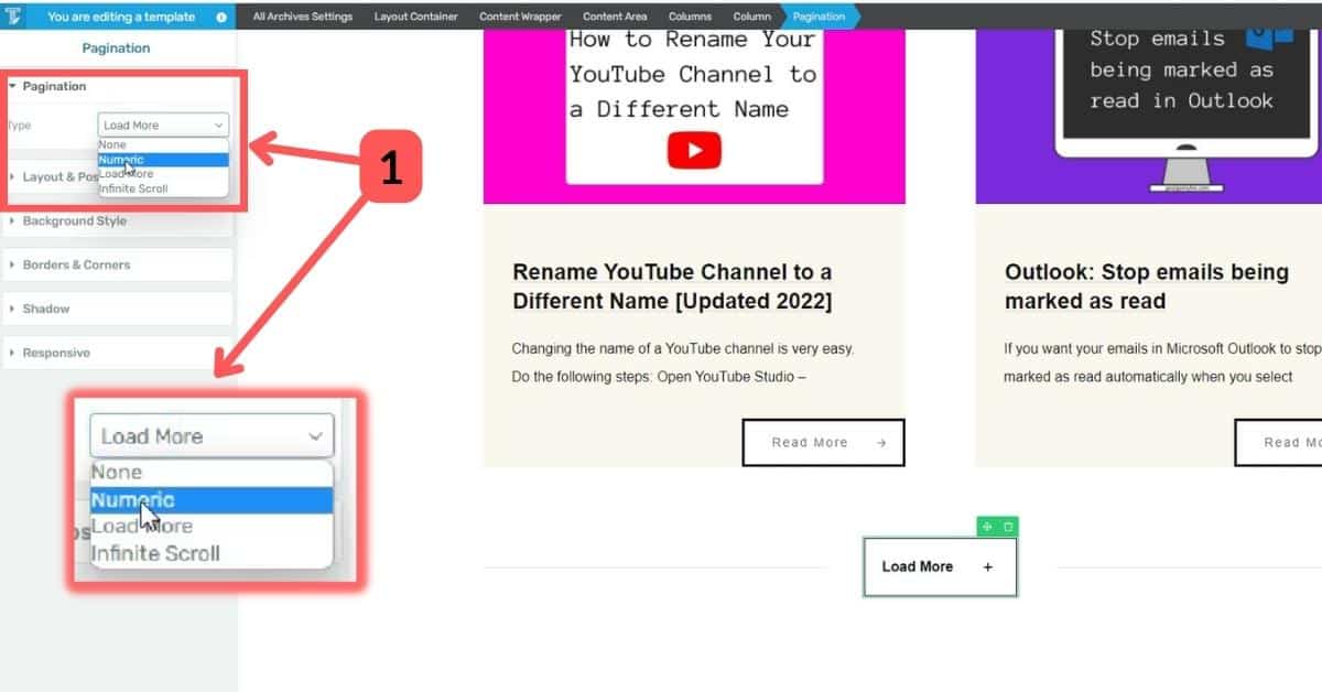 Thrive Themes: How to Change Blog Post Pagination Type 5