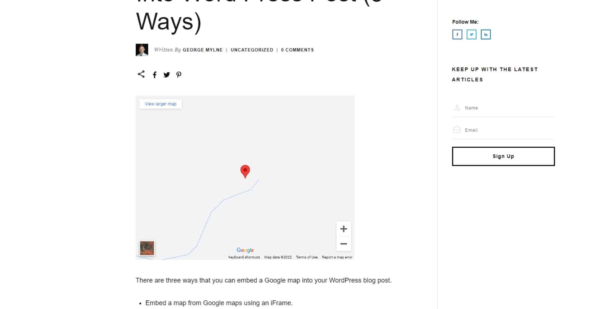 How to Embed Google Map Into WordPress Blog Post (3 Ways) 8