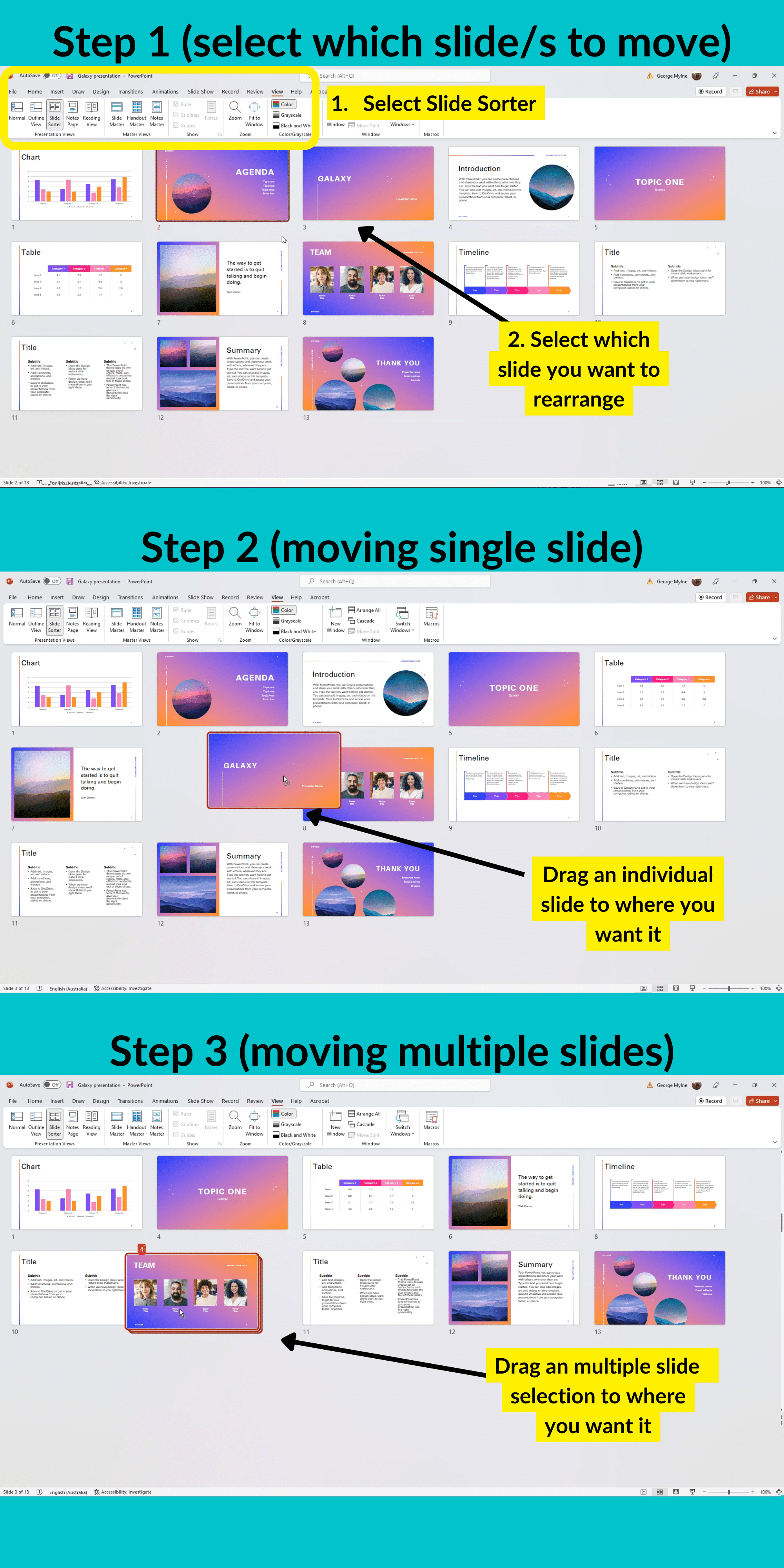 How to Rearrange Slides in PowerPoint 2