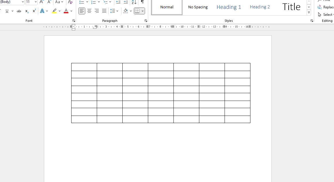 How to Delete Text in A MS Word Table (Clear Contents without Deleting Table) 1