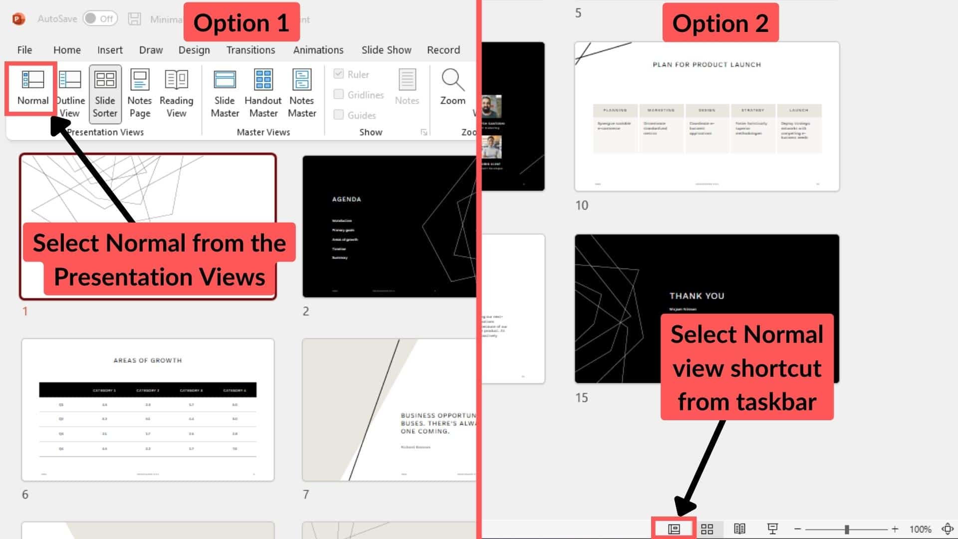 PowerPoint Slide Sorter View - GeekPossible