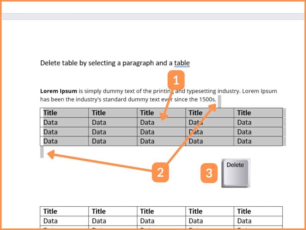 How to Delete a Table in MS Word (4 ways) 4