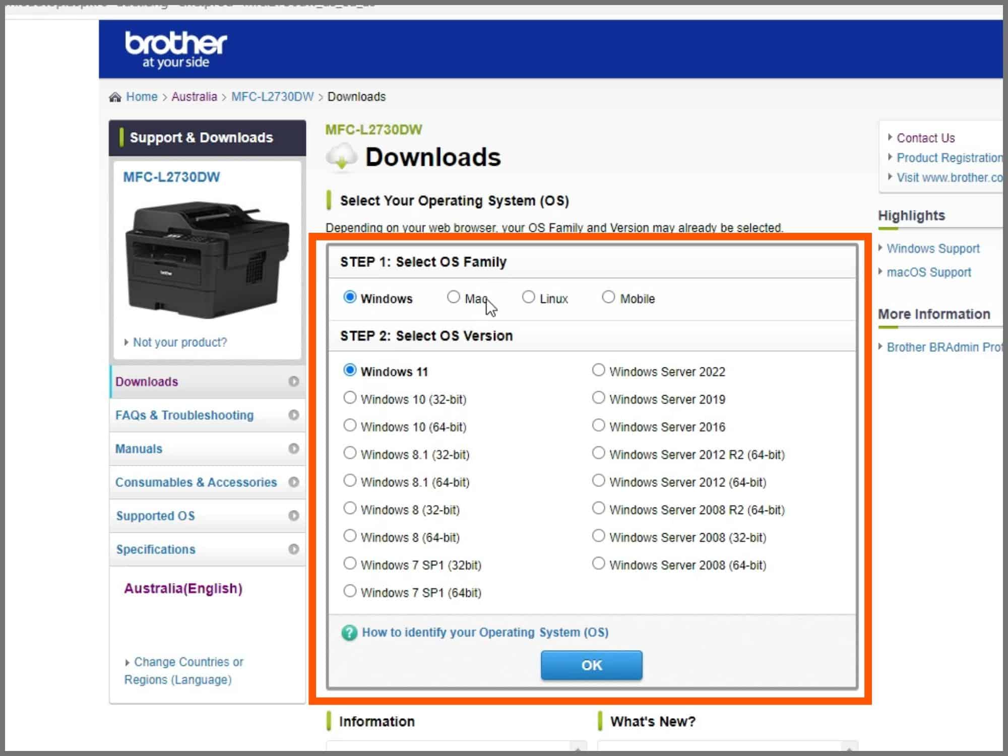 Download and Install the Brother Utilities Application 4